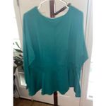 Eloquii Women's  Green Peplum Top - Size 22 Photo 5