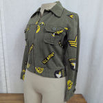 Vintage handmade Army Airborne ZIp Up Canvas jacket Green Size XS Photo 8
