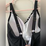 Ava & Viv Black and White Floral Swimsuit Photo 4