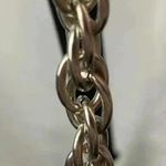 Liz Claiborne MEDIUM PURSE BLACK FAUX LEATHER FRONT 3D LASER CUT FLORAL DESIGN Photo 7