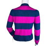 J Crew Sweater Womens Small Collection Purple Blue Stripe Crop Academia Preppy Pink Photo 3