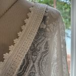 White House | Black Market  Sheer Lace Top, So Pretty, Size Small, EUC Photo 2