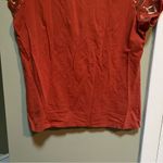 Alfred Dunner  T-Shirt Burnt Orange Beaded Embroidered Aztec M Photo 7