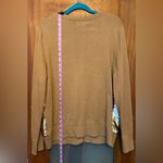 Michael Kors Michael by  Gold Sequin Front/Tan Long Sleeve VNeck Cardigan NWT Photo 10