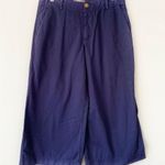 Joie NEW  Navy Cherie Gaucho Wide Leg Crop Pants Photo 2