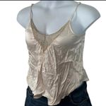 American Eagle  Satin Lace Front Cami Tank Top Size S Photo 3