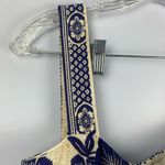 Farm Rio  size small Blue pineapple garden romper white shorts tie tropical vaca Photo 13