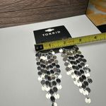 Torrid Silver Tone Hoop Fringed Dangle Pierced Earrings NWT $19.50 Photo 3