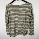 Eddie Bauer  Top Womens S Brown Stripe 100% Cotton Earthy Granola Outdoor Casual Photo 3