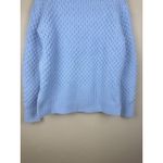 Nordstrom Cable Knit Mock Neck Light Blue Sweater Womens Size XS Photo 7