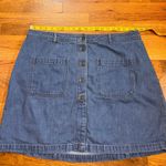 Old Navy  Womens 18 Regular Blue Jean Denim Mini Skirt Retro Button Casual Cotton Photo 1