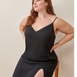 Reformation  Black Marlowe Mini Slip Dress Size 1X Photo 1