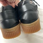 Pinko Francese Platform Sneaker Black Leather Women's Sz 37 635 Photo 11