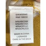 Love Tree Women's Mustard / White Tight Knit Pullover Long Sleeve Sweater Size L Photo 3