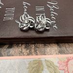 Vintage Silver Tone Knot Clip Photo 1