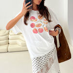 Princess Polly  Peach Graphic Tee Shirt Photo 0