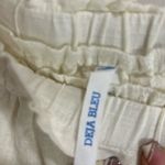 Deja Bleu women Elegant High Waist Cream Shorts with Black Accents Size XL Photo 9