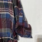 Perch By Blu Pepper Shirt Top Women's 3XL Brown Plaid Split Neck High‎ Low Hem Size undefined Photo 4