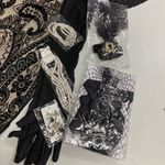 1920’s Black & Tan Flapper Dress with 5 Accessories Size‎ Large NEW WITH TAGS Photo 3