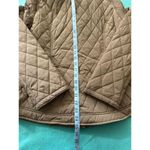 Michael Kors TRUFFLE BROWN QUILTED FAUX FUR COLLARED JACKET Sz M Photo 9