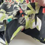 Avia  Shorts Women's Size Medium Gray Green Pink Floral Print Mid Rise Activewear Photo 2