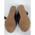 New Korks sandel wedge heel sz6 strappy basket weave cork beach vacation Black Size 6 Photo 7