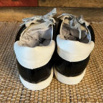 Nature Breeze  White And Black‎ Star Print Sneakers Size 10 Photo 8