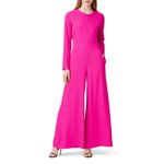 Adam Lippes  Hot Pink Magenta Long Sleeve Crew Neckline Jumpsuit size 6 Photo 4