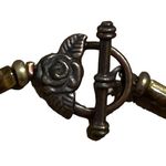 Vintage Tigers Eye collar necklace graduated beads copper toggle clasp 18" Photo 3