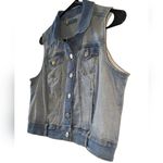 Jean Vest Women's Boho Chic Denim Light Blue Sz 11 EUC Photo 3