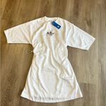 adidas Originals white logo string Tee Dress Photo 7