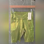 NWT Crowned Athletics Kim Probable Biker Shorts Medium Green Photo 6