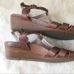 ABEO Biosystems Sandal Brown Size 10N Narrow Leather Wedge Open Toe Ankle Strap Photo 8