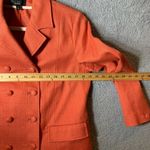 Talbots Blazer Suit Jacket Women 8 Light Pink Salmon 100% Cotton Professional Photo 5