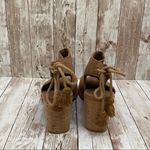 Toms Elba Perforated Leather Heeled Sandals Size 8 Photo 3