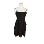 American Eagle Outfitters Tiered Sleeveless Black Dress 8 LBD Party Flirty Fun Photo 2
