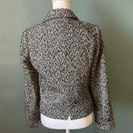 J.Crew  Black White Tweed Herringbone Blazer Fully Lined Size 4 CS Photo 2