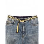 Stella McCartney  Wide Leg Denim Jeans with Logo Belt, Size 26 Photo 1