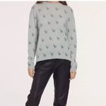360 Cashmere NWT Saint Skull Print Crewneck Sweater Women’s Large Whimsigoth Photo 7