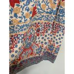 SundayUp Floral Dress Sz Large Cream Orange Gold Blue Boho Photo 7