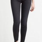 Good American  Good Legs Step Fray Hem High Rise Denim Black Skinny Jeans Photo 0