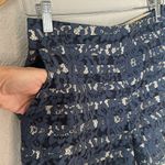 Cartonnier Blue Lace Shorts Side Zip Pockets Preppy Boho Spring Vacation Photo 4