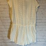 Roxy NWT Totem Roads white crochet romper, XL Photo 2