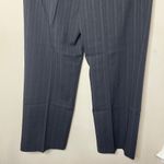 Nine West Black Wide Leg Dress Pants Pink Pinstripes, Size 14 Photo 7