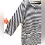 J.Crew Stripe Pocket Tunic/Dress. Nautical Stripes, Pockets, Lightweight Cotton Photo 2