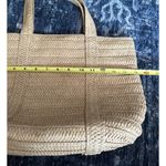 Draper James Everyday Woven Straw Shoulder Purse Natural Tote Bag Beach Resort Photo 6