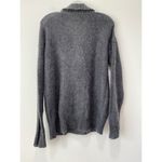 J.Crew Dolce Shawl Collar Popover Sweater Sz L Gray Mohair Lightweight Minimal Photo 6