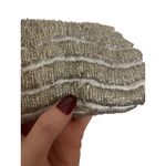 Nine West  Womens Silver Beaded Evening Bag Y2K Vintage Kiss Lock Purse Photo 5