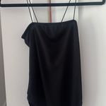 Boohoo  Black Asymmetrical Backless Bodysuit Photo 0