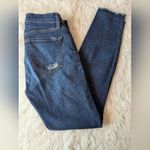 J Brand  Cropped Skinny Leg Jeans in Demented Trouble Destroyed Blue Indigo Sz 26 Photo 7